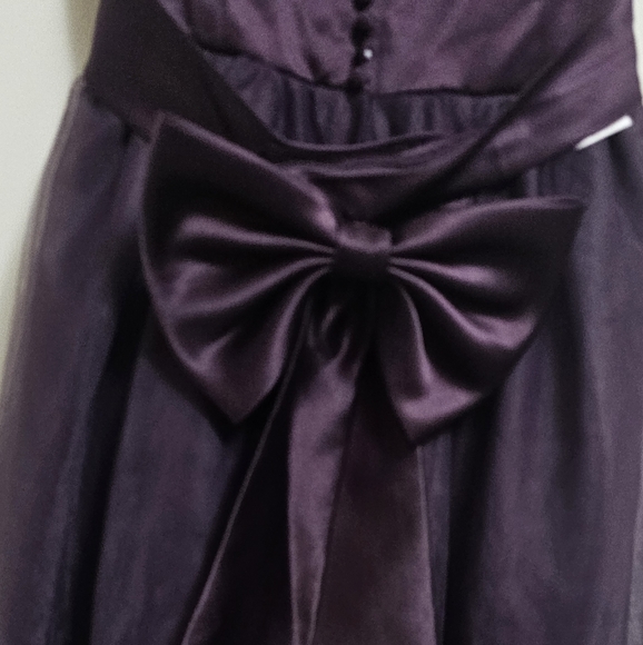 Davids Bridal‎ New Plum Flowet Girl Dress Style #S1038 - Picture 4 of 6